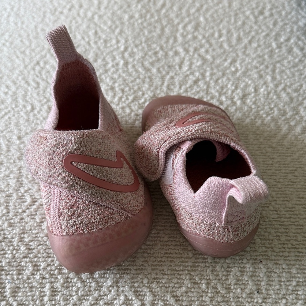 Nike Pink Baby Slip-On Shoes